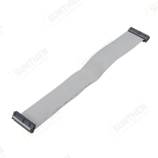 2.54mm FC-34P IDC Flat Gray Cable LED Screen Connected to JTAG Download Cable