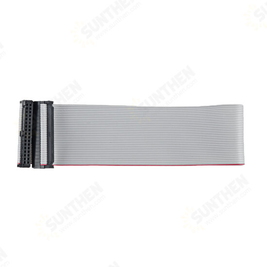 2.54mm FC-34P IDC Flat Gray Cable LED Screen Connected to JTAG Download Cable