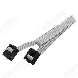 2.54mm FC-6P IDC Flat Gray Cable LED Screen Connected to JTAG Download Cable 2.54mm FC-6P IDC Flat Gray Cable LED Screen Connected to JTAG Download Cable