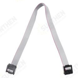 2.54mm FC-8P IDC Flat Gray Cable LED Screen Connected to JTAG Download Cable 2.54mm FC-8P IDC Flat Gray Cable LED Screen Connected to JTAG Download Cable