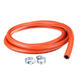 2M High Pressure 8mm Orange Gas Hose Kit + 2 Hose Clips