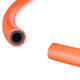 2M High Pressure 8mm Orange Gas Hose Kit + 2 Hose Clips