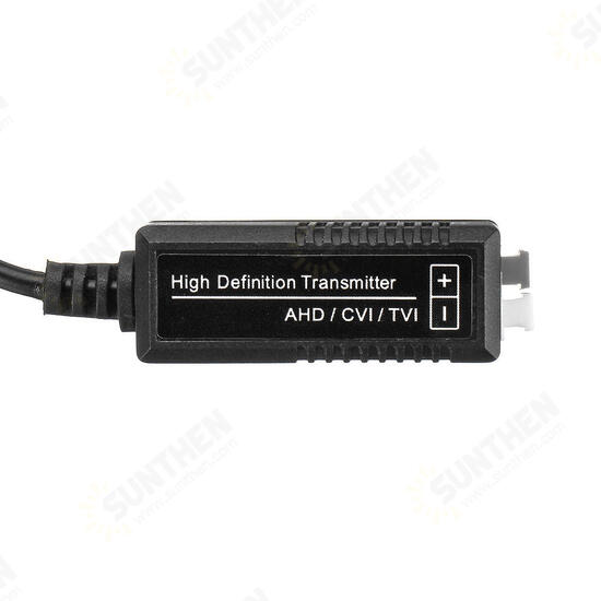 2Pcs Network Analog Coaxial AHD/CVI/TVI High Definition Analog Signal Twisted-pair Transmitter Passive Video Transmitter