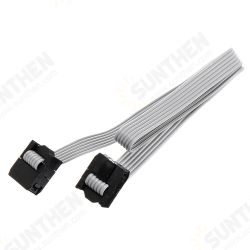 3Pcs 2.54mm FC-6P IDC Flat Gray Cable LED Screen Connected to JTAG Download Cable 3Pcs 2.54mm FC-6P IDC Flat Gray Cable LED Screen Connected to JTAG Download Cable