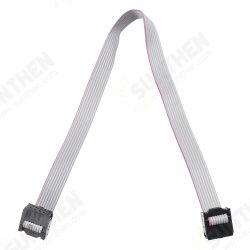 3Pcs 2.54mm FC-8P IDC Flat Gray Cable LED Screen Connected to JTAG Download Cable 3Pcs 2.54mm FC-8P IDC Flat Gray Cable LED Screen Connected to JTAG Download Cable