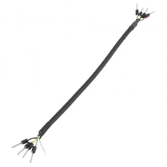 3Pcs 24AWG 4-Core Twisted Pair Shielded Cable RS485 RS232 CAN Data Communication Line 0.2M