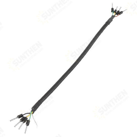 3Pcs 24AWG 4-Core Twisted Pair Shielded Cable RS485 RS232 CAN Data Communication Line 0.2M