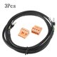 3Pcs 24AWG 4-Core Twisted Pair Shielded Cable RS485 RS232 CAN Data Communication Line 1M