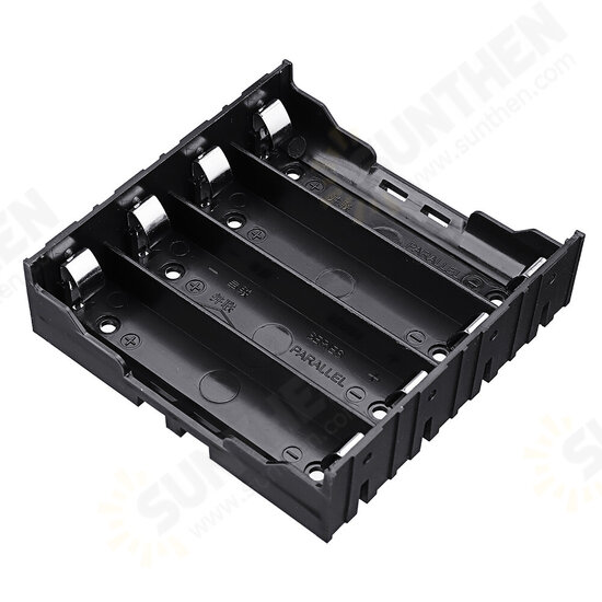 4 Slots 18650 Battery Holder Plastic Case Storage Box for 4*3.7V 18650 Lithium Battery with 8Pin