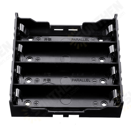 4 Slots 18650 Battery Holder Plastic Case Storage Box for 4*3.7V 18650 Lithium Battery with 8Pin