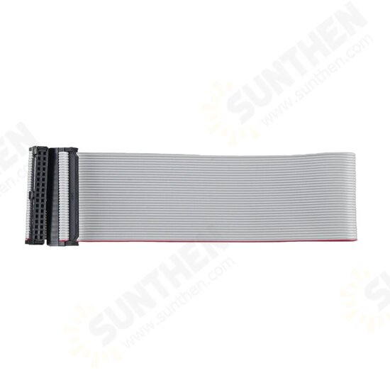 5Pcs 2.54mm FC-34P IDC Flat Gray Cable LED Screen Connected to JTAG Download Cable