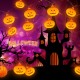9.8ft Halloween Decorations 20 LED Pumpkin String Lights Home Garden Decor Warm White