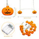 9.8ft Halloween Decorations 20 LED Pumpkin String Lights Home Garden Decor Warm White