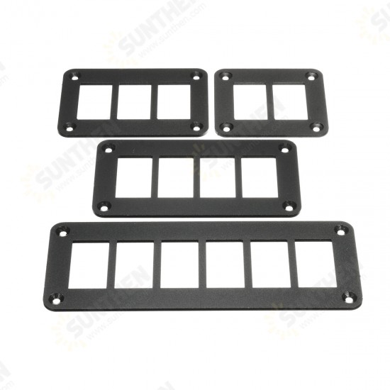 Aluminum Rocker Switch Panel Housing Holder for ARB Carling Narva Boat Type Auto Parts Switches Parts 2Way/3Way/4Way/ 5Way/ 6Way