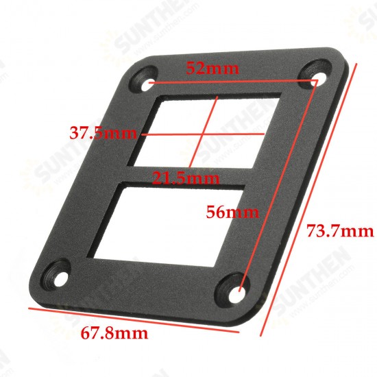 Aluminum Rocker Switch Panel Housing Holder for ARB Carling Narva Boat Type Auto Parts Switches Parts 2Way/3Way/4Way/ 5Way/ 6Way