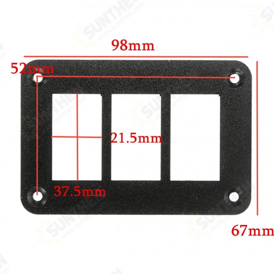 Aluminum Rocker Switch Panel Housing Holder for ARB Carling Narva Boat Type Auto Parts Switches Parts 2Way/3Way/4Way/ 5Way/ 6Way