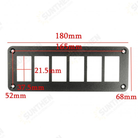 Aluminum Rocker Switch Panel Housing Holder for ARB Carling Narva Boat Type Auto Parts Switches Parts 2Way/3Way/4Way/ 5Way/ 6Way