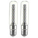 2 Pack E27/E26 T10 128 6W COB 3014 48 Led Vintage Retro SMD light Edison Style Screw Technology Tubular Nostalgic Filament Not Dimmable Pure White 6000K-6500K 600LM AC 110V