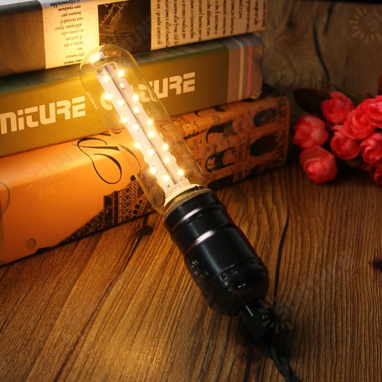 E27 3W T25 LED Vintage Light Retro Edison Style Screw Tubular Bulb Warm White 2300K 220V