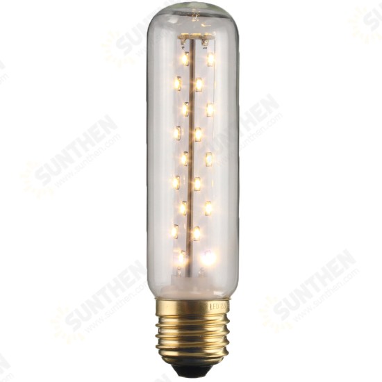 E27 3W T25 LED Vintage Light Retro Edison Style Screw Tubular Bulb Warm White 2300K 220V