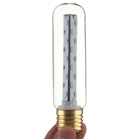 E27 3W T25 LED Vintage Light Retro Edison Style Screw Tubular Bulb Warm White 2300K 220V