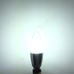 LED Filament Light Bulb Warm White/White Light 550LM E12 Candelabra Base Lamp 5.5W Incandescent Replacement Golden Shell /Silver Shell