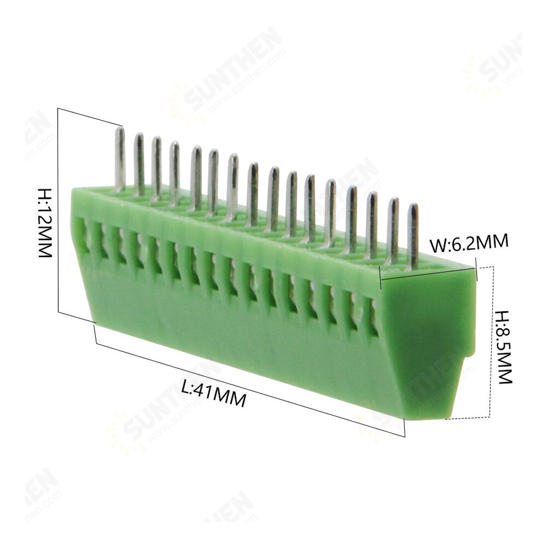 16PIN 2.54mm Terminal Screw Terminals Block Connector 150V 6A For T ...
