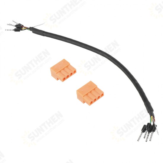 24AWG 4-Core Twisted Pair Shielded Cable RS485 RS232 CAN Data Communication Line 0.2M