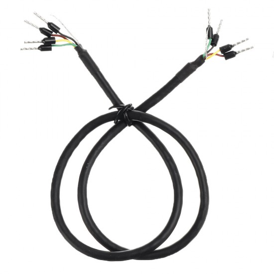 24AWG 4-Core Twisted Pair Shielded Cable RS485 RS232 CAN Data Communication Line 0.5M