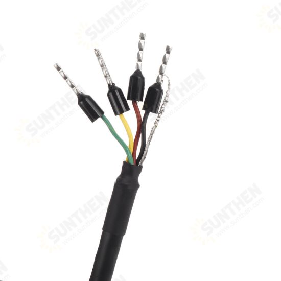 24AWG 4-Core Twisted Pair Shielded Cable RS485 RS232 CAN Data Communication Line 0.5M