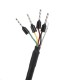 24AWG 4-Core Twisted Pair Shielded Cable RS485 RS232 CAN Data Communication Line 0.5M