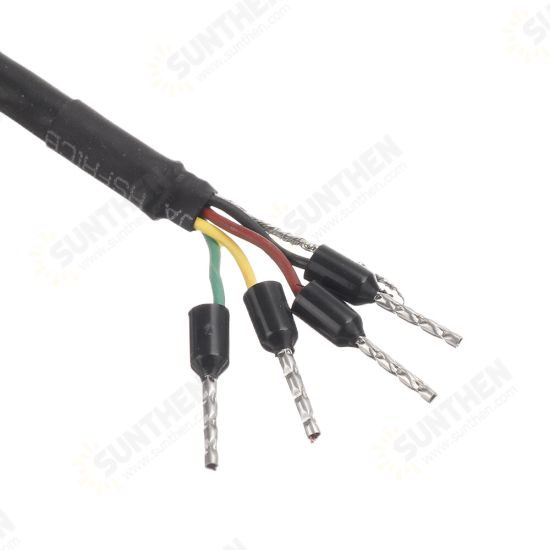 24AWG 4-Core Twisted Pair Shielded Cable RS485 RS232 CAN Data Communication Line 0.5M