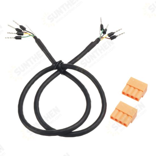 24AWG 4-Core Twisted Pair Shielded Cable RS485 RS232 CAN Data Communication Line 0.5M