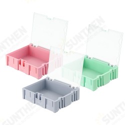 NO.3 Small Splicable Tool Box Screw Object Electronic Project Component Parts Storage Box Case SMT SMD Pops Up Patch Container NO.3 Small Splicable Tool Box Screw Object Electronic Project Component Parts Storage Box Case SMT SMD Pops Up Patch Container
