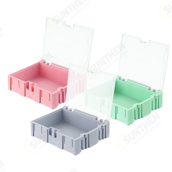 NO.3 Small Splicable Tool Box Screw Object Electronic Project Component Parts Storage Box Case SMT SMD Pops Up Patch Container