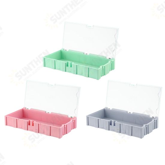 NO.4 Small Splicable Tool Box Screw Object Electronic Project Component Parts Storage Box Case SMT SMD Pops Up Patch Container