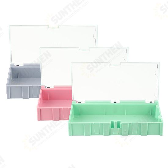 NO.4 Small Splicable Tool Box Screw Object Electronic Project Component Parts Storage Box Case SMT SMD Pops Up Patch Container