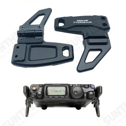 TZT Foldable Radio Stand Bracket Aluminum Alloy For YAESU FT-818ND 817ND Portable Shortwave Radios TZT Foldable Radio Stand Bracket Aluminum Alloy For YAESU FT-818ND 817ND Portable Shortwave Radios