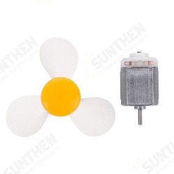 Trefoil Transparent Soft Pulp 130 Small Motor DIY Homemade Fan Toy Accessories