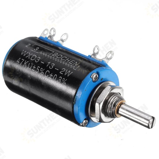 WXD3-13-2W Precision Potentiometer 470R 47K Ohm Wirewound Multi-Turn Potentiometer