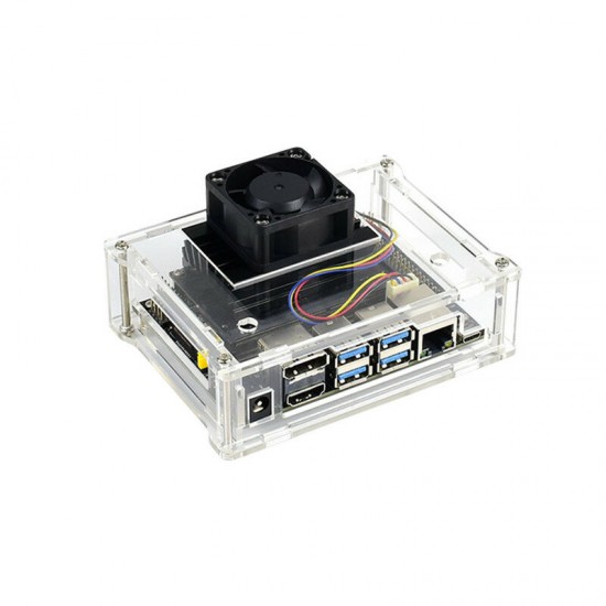 Acrylic Transparent Case Support Cooling Fan For Jetson Nano PWM Speed Regulation
