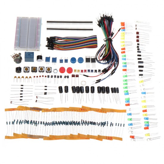 Electronic Components Base Kit with 17 Classes Breadboard Components Set for Arduino - products that work with official Arduino boards