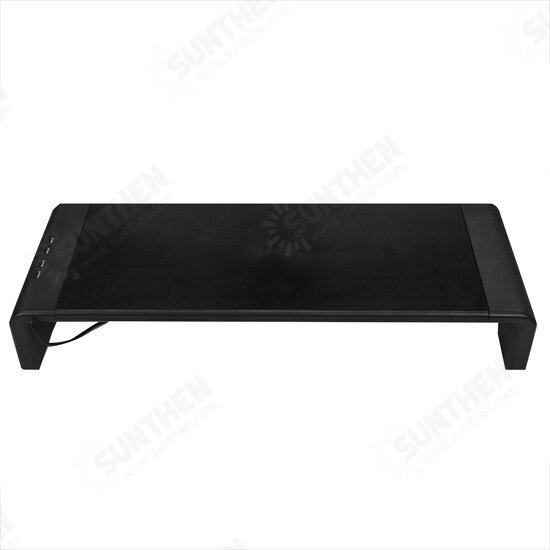 Laptop Monitor Stand Computer Riser Monitor Desktop Stand Riser Foldable with USB Charging Storage Drawer Headphone Stand