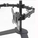 MS01 Dual Arms Monitor Bracket Monitor Mount Desktop Computer Stand 360 Degrees Rotating for 10- 27 inch Computer Monitor