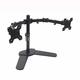 MS01 Dual Arms Monitor Bracket Monitor Mount Desktop Computer Stand 360 Degrees Rotating for 10- 27 inch Computer Monitor