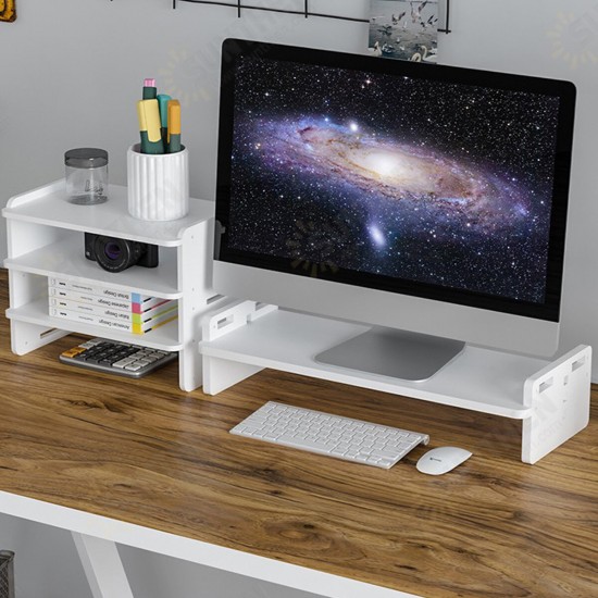 Monitor Stand Riser with Storage Organizer Desktop Stand for Laptop Computer Desk Stand with Phone Holder