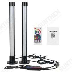 2 PCS Ambient Light Bar Atmosphere Lamp RGB Music Sync Home Decorative Light Strip for Desktop Computer Laptop PC 2 PCS Ambient Light Bar Atmosphere Lamp RGB Music Sync Home Decorative Light Strip for Desktop Computer Laptop PC