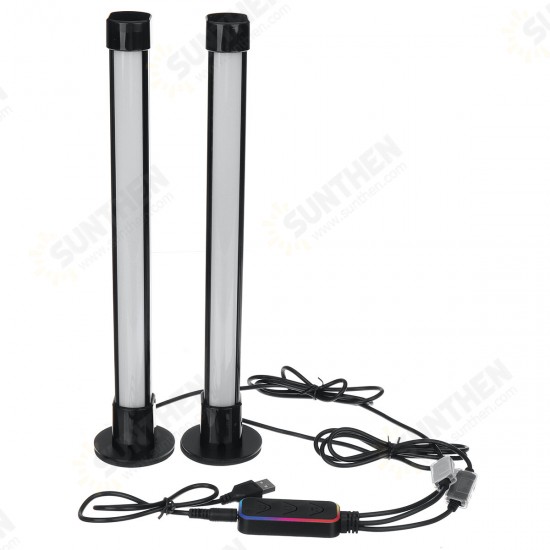 2 PCS Ambient Light Bar Atmosphere Lamp RGB Music Sync Home Decorative Light Strip for Desktop Computer Laptop PC