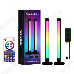 2 PCS Ambient Light Bar Atmosphere Lamp RGB Music Sync Home Decorative Light Strip for Desktop Computer Laptop PC 2 PCS Ambient Light Bar Atmosphere Lamp RGB Music Sync Home Decorative Light Strip for Desktop Computer Laptop PC