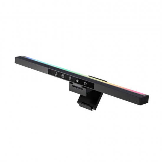 BW-CML2 Pro RGB Gaming Monitor Light Bar Touch / Wireless Remote Dual Control Color Temperature Eye Protection Anti-Glare USB Light for Home Office PC Computer